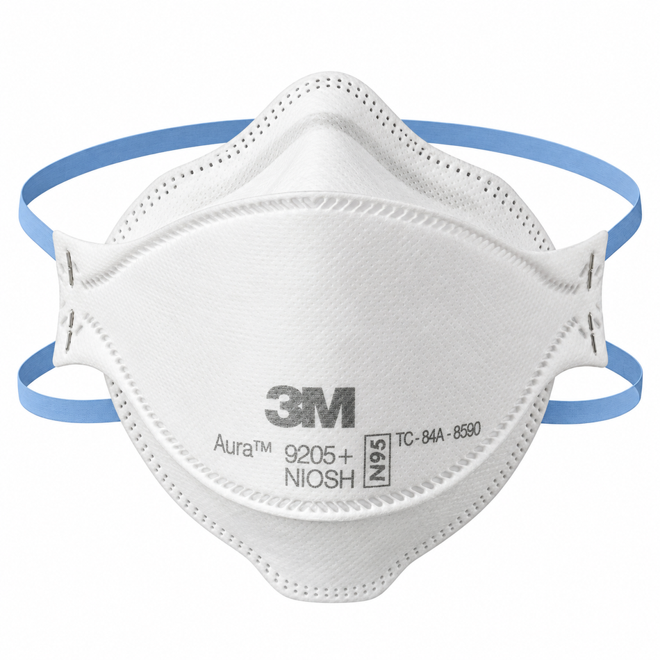 3M Aura 9205+ N95 Respirator Masks – Individually Wrapped – 20, 40 & 60 Pack
